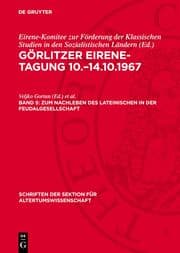 Cover von Zum Nachleben des lateinischen in der Feudalgesellschaft