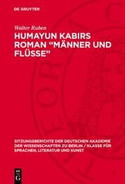 Cover von Humayun Kabirs Roman 'Männer und Flüsse'