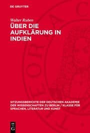 Cover von Über die Aufklärung in Indien