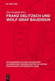 Cover von Franz Delitzsch und Wolf Graf Baudissin
