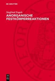 Cover von Anorganische Festkörperreaktionen