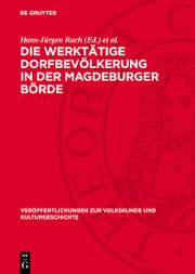 Cover von Die werktätige Dorfbevölkerung in der Magdeburger Börde
