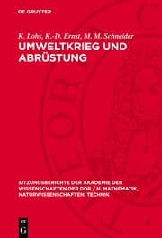 Cover von Umweltkrieg und Abrüstung