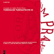 Cover von Türkische Turfantexte IX