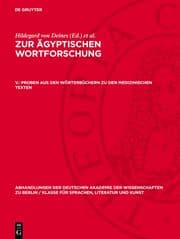 Cover von Proben aus den Wörterbüchern zu den medizinischen Texten