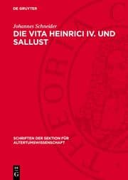 Cover von Die Vita Heinrici IV. und Sallust