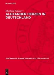 Cover von Alexander Herzen in Deutschland