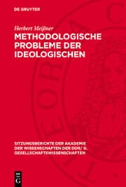 Cover von Methodologische Probleme der ideologischen Auseinandersetzung unter dem Einfluß der friedlichen Koexistenz