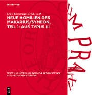 Cover von Neue Homilien des Makarius/Symeon, Teil 1: Aus Typus III