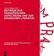 Cover von Beiträge zur französischen Aufklärung und zur spanischen Literatur