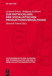 Cover von Zur Entwicklung der sozialistischen Produktionsverhältnisse