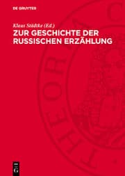 Cover von Zur Geschichte der russischen Erzählung