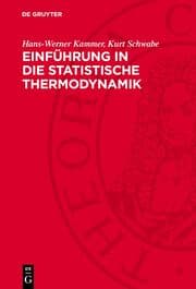 Cover von Einführung in die statistische Thermodynamik