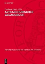 Cover von Altkaschubisches Gesangbuch