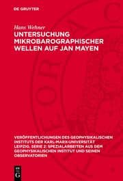 Cover von Untersuchung mikrobarographischer Wellen auf Jan Mayen