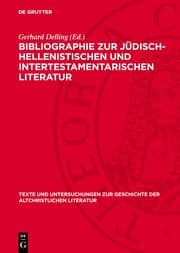 Cover von Bibliographie zur Jüdisch-Hellenistischen und Intertestamentarischen Literatur