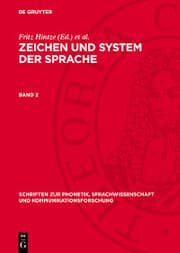 Cover von Zeichen und System der Sprache. Band 2