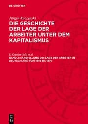 Cover von Darstellung der Lage der Arbeiter ¿n Deutschland von 1849 bis 1870