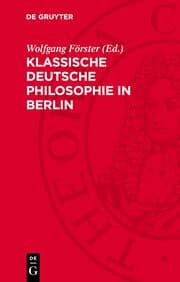 Cover von Klassische deutsche Philosophie in Berlin