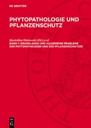 Cover von Grundlagen und allgemeine Probleme der Phytopathologie und des Pflanzenschutzes