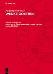Cover von Epen, Teil 2: Überlieferung, Varianten und Paralipomena
