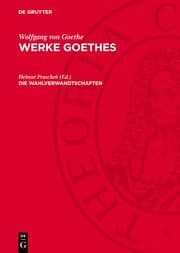 Cover von Die Wahlverwandtschaften