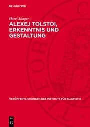 Cover von Alexej Tolstoi, Erkenntnis und Gestaltung