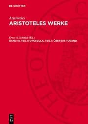 Cover von Opuscula, Teil 1: Über die Tugend
