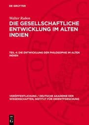 Cover von Die Entwicklung der Philosophie im alten Indien