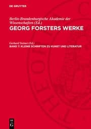 Cover von Kleine Schriften zu Kunst und Literatur