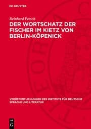 Cover von Der Wortschatz der Fischer im Kietz von Berlin-Köpenick