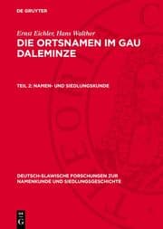 Cover von Namen- und Siedlungskunde