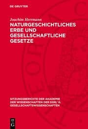 Cover von Naturgeschichtliches Erbe und gesellschaftliche Gesetze