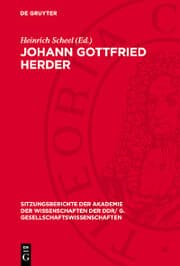 Cover von Johann Gottfried Herder