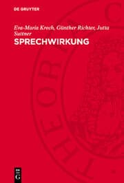 Cover von Sprechwirkung