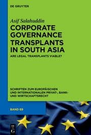 Cover von Corporate Governance Transplants in South Asia