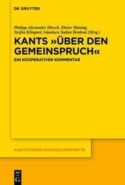 Cover von Kants 'Über den Gemeinspruch'
