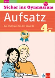 Cover von Klett Sicher ins Gymnasium Aufsatz 4. Klasse