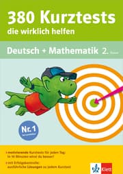 Cover von Klett 380 Kurztests, die wirklich helfen - Deutsch und Mathematik 2. Klasse