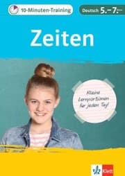 Cover von Klett 10-Minuten-Training Deutsch Grammatik Zeiten 5. - 7. Klasse