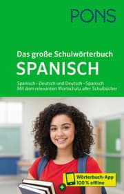 Cover von PONS Das große Schulwörterbuch Spanisch