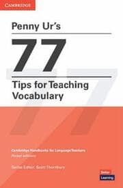 Cover von Penny Ur's 77 Tips for Teaching Vocabulary