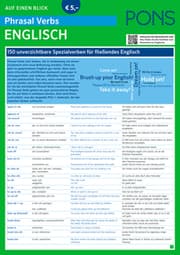 Cover von PONS Phrasal Verbs auf einen Blick Englisch