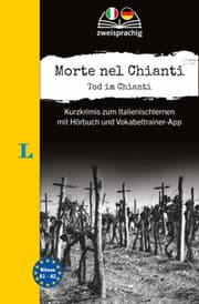 Cover von Langenscheidt Krimi zweisprachig Italienisch - Morte nel Chianti - Tod im Chianti (A1/A2)
