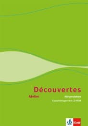 Cover von Découvertes Atelier. Hörverstehen