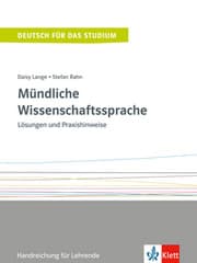 Cover von Mündliche Wissenschaftssprache