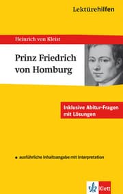 Cover von Klett Lektürehilfen Heinrich von Kleist, Prinz Friedrich von Homburg