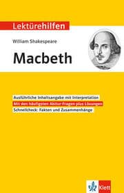 Cover von Klett Lektürehilfen William Shakespeare, Macbeth