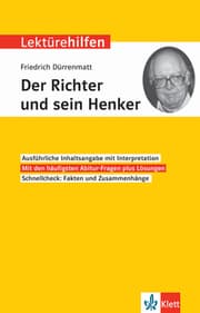 Cover von Klett Lektürehilfen Friedrich Dürrenmatt, Der Richter und sein Henker