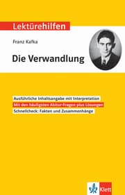 Cover von Klett Lektürehilfen Franz Kafka, Die Verwandlung